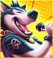 RG電子搖滾派對老虎機－一般符號 主唱狼